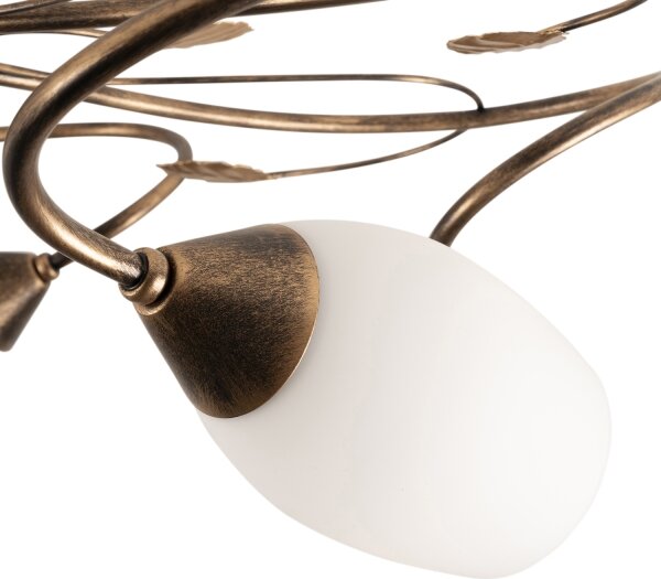 BRILAGI - Stropné svietidlo GRACE 6xE27/40W/230V s priemerom 79 cm, patina/medené