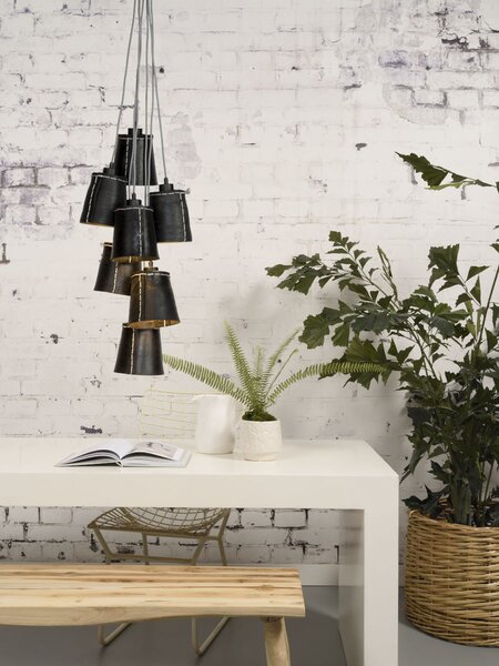 MUZZA STROPNÁ LAMPA AMAZON 7 TIENIDIEL S ČIERNA