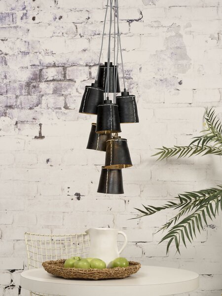 MUZZA STROPNÁ LAMPA AMAZON 7 TIENIDIEL S ČIERNA