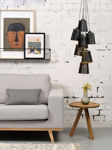 MUZZA STROPNÁ LAMPA AMAZON 7 TIENIDIEL S ČIERNA
