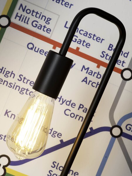 MUZZA STOLNÁ LAMPA LONDON ČIERNA