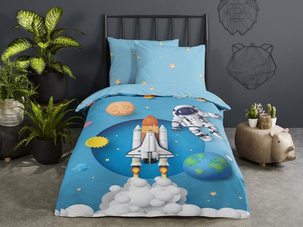 Good Morning Obliečky Good Morning 100% bavlna Spaceworld 140x200/70x90 cm