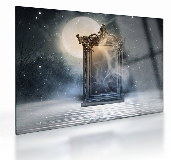Sklenený obraz - Magické zrkadlo (70x50 cm)