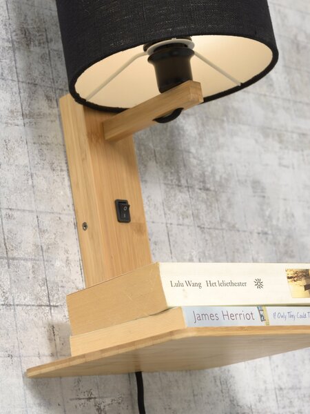 MUZZA NÁSTENNÁ LAMPA ANDES PRÍRODNÁ, SVETLO BÉŽOVÁ