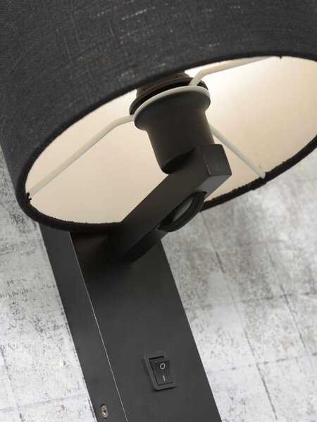 MUZZA NÁSTENNÁ LAMPA ANDES ČIERNA
