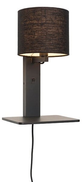 MUZZA NÁSTENNÁ LAMPA ANDES ČIERNA