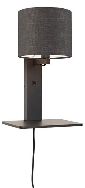 MUZZA NÁSTENNÁ LAMPA ANDES TMAVO SIVÁ