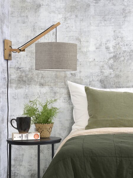 MUZZA NÁSTENNÁ LAMPA ANDES BAMBUS S PRÍRODNÁ, BÉŽOVÁ
