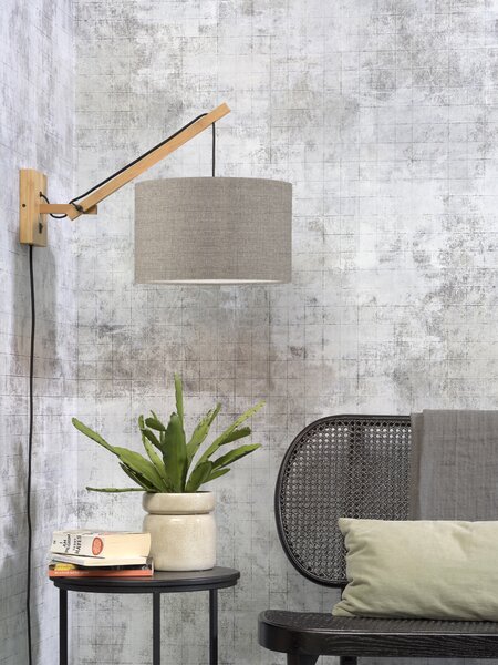 MUZZA NÁSTENNÁ LAMPA ANDES BAMBUS S PRÍRODNÁ, BÉŽOVÁ