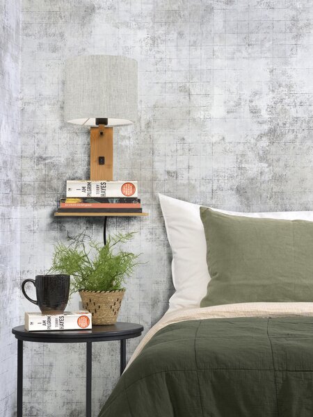 MUZZA NÁSTENNÁ LAMPA ANDES PRÍRODNÁ, SVETLO BÉŽOVÁ