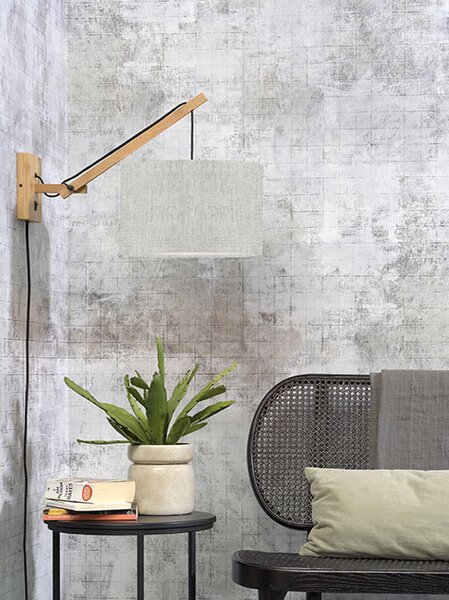 MUZZA NÁSTENNÁ LAMPA ANDES BAMBUS S PRÍRODNÁ, SVETLO BÉŽOVÁ