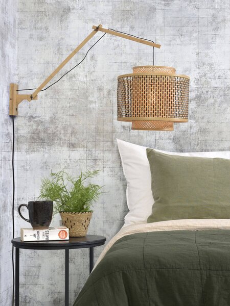 MUZZA NÁSTENNÁ LAMPA BHUTAN L 40 X 34 PRÍRODNÁ