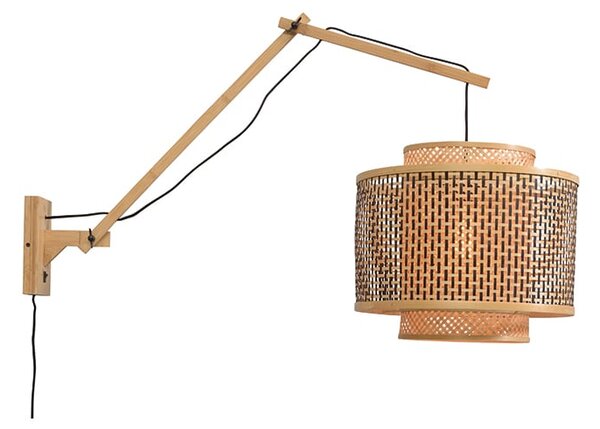 MUZZA NÁSTENNÁ LAMPA BHUTAN L 40 X 34 PRÍRODNÁ