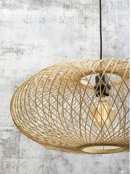 MUZZA STOJACIA LAMPA CANGO ČIERNA, PRÍRODNÁ