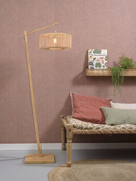 MUZZA STOJACIA LAMPA CANGO ČIERNA, PRÍRODNÁ