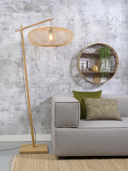 MUZZA STOJACIA LAMPA CANGO ČIERNA, PRÍRODNÁ