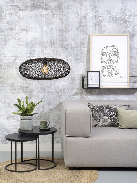 MUZZA ZÁVESNÁ LAMPA CANGO Ø 60 CM ČIERNA