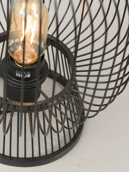 MUZZA STOLNÁ LAMPA CANGO ČIERNA