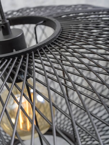 MUZZA ZÁVESNÁ LAMPA CANGO Ø 60 CM ČIERNA
