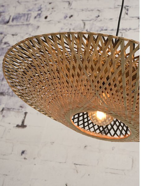 MUZZA STOJACIA LAMPA KALIMANTAN ČIERNA, PRÍRODNÁ