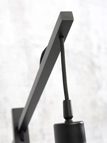 MUZZA STOJACIA LAMPA KALIMANTAN ČIERNA, PRÍRODNÁ