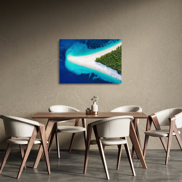 Sklenený obraz - Ostrav Hvar, Chorvátsko (70x50 cm)