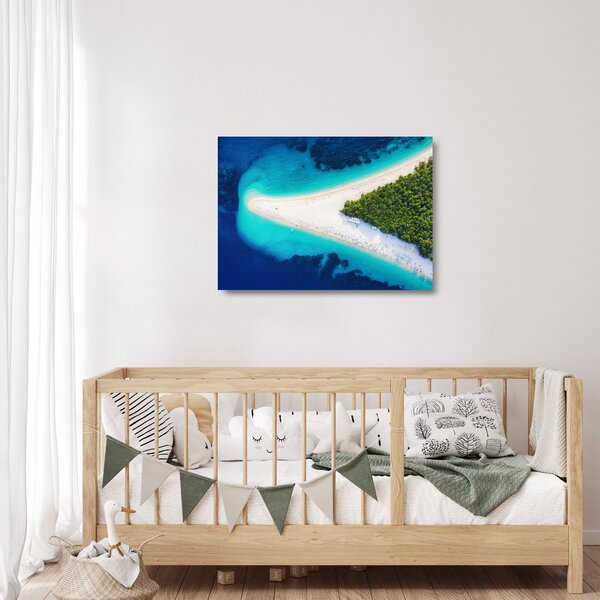Sklenený obraz - Ostrav Hvar, Chorvátsko (70x50 cm)