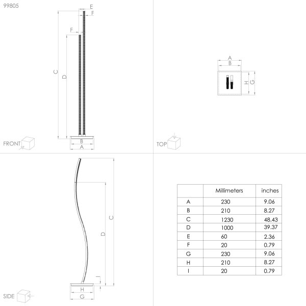 Eglo 99805 - LED Stojacia lampa LEJIAS LED/8W/230V