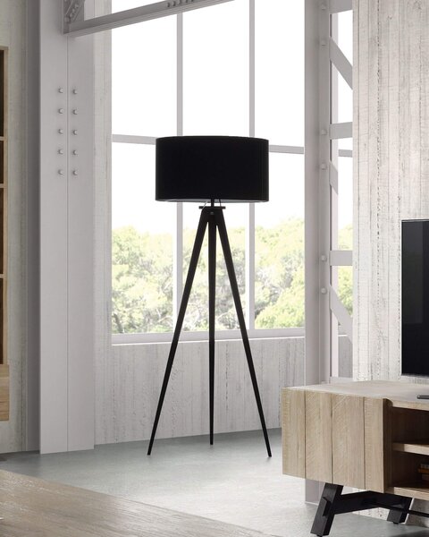 MUZZA STOJACIA LAMPA UNAGI ČIERNA