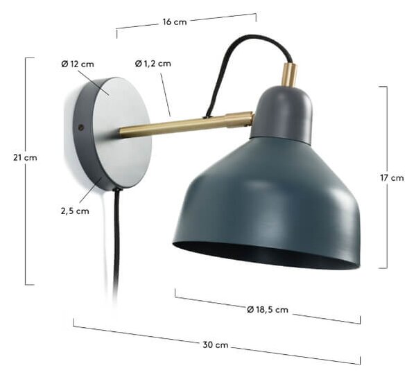 MUZZA NÁSTENNÁ LAMPA BRIA