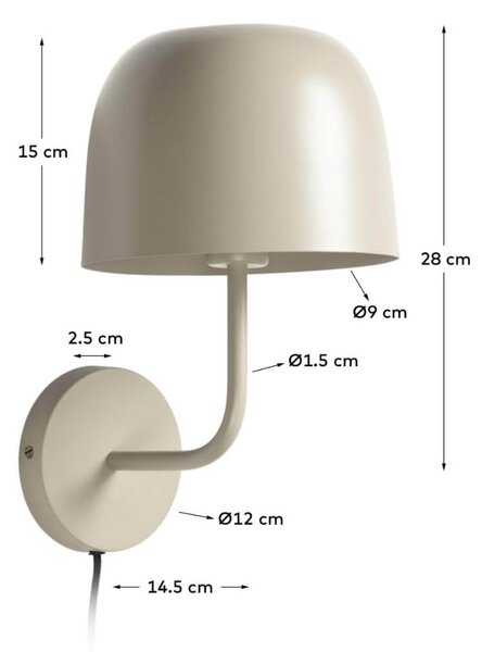 MUZZA NÁSTENNÁ LAMPA ALISH