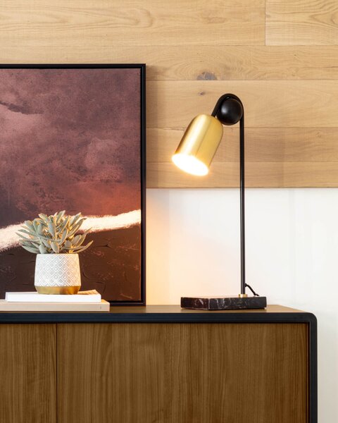 MUZZA STOLNÁ LAMPA NATSUMI ZLATÁ
