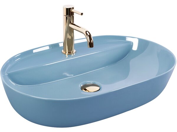 Umývadlo na dosku REA Aura 61 L.Blue Shiny