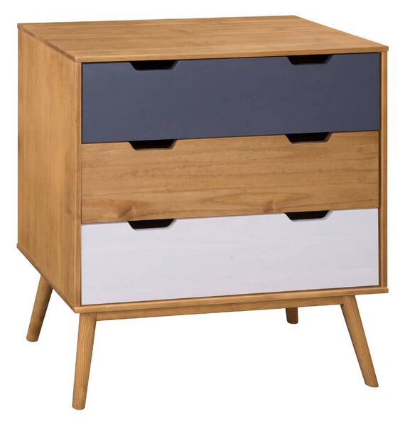 MUZZA Komoda cusco 82 x 80 sivobiela
