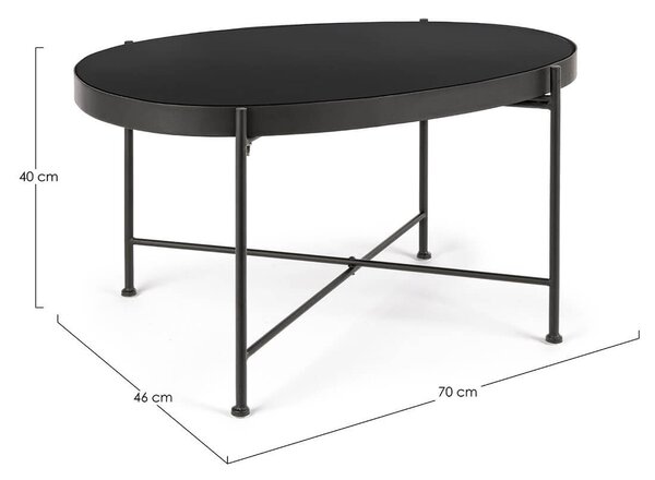 MUZZA Konferenčný stolík rashida 70 x 46 cm