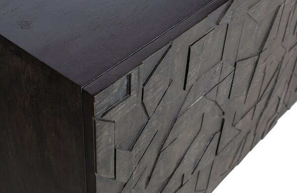 MUZZA Komoda counter 160 x 83 cm čierna