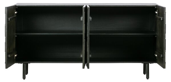 MUZZA Komoda counter 160 x 83 cm čierna