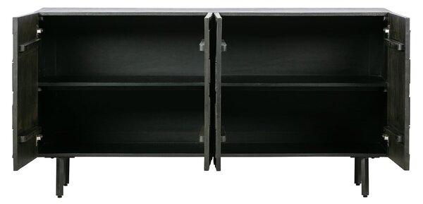 MUZZA Komoda counter 160 x 83 cm čierna