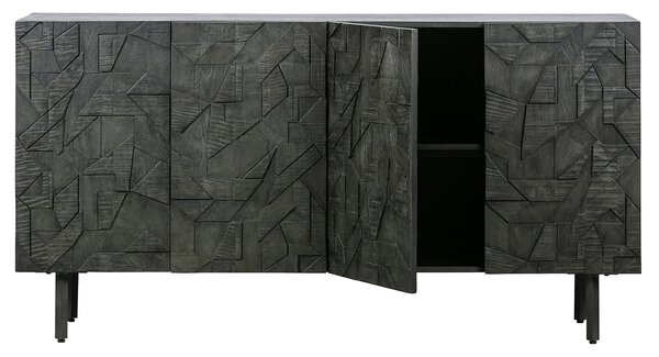 MUZZA Komoda counter 160 x 83 cm čierna