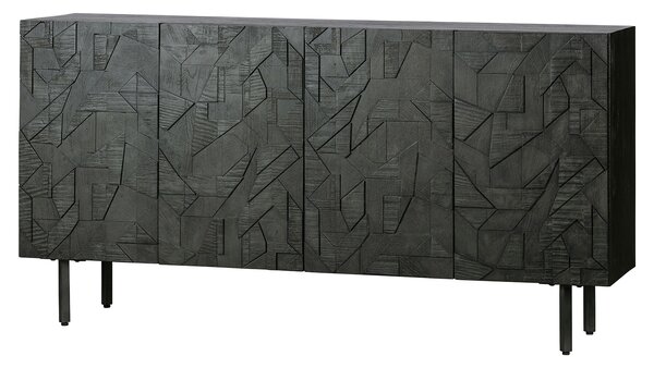 MUZZA Komoda counter 160 x 83 cm čierna