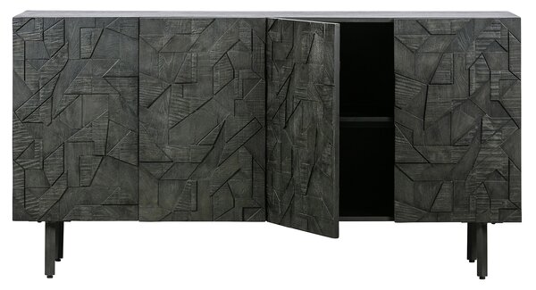 MUZZA Komoda counter 160 x 83 cm čierna