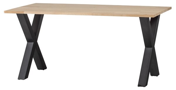 MUZZA Jedálenský stôl tablo 160 x 90 cm nohy do tvaru X dubový