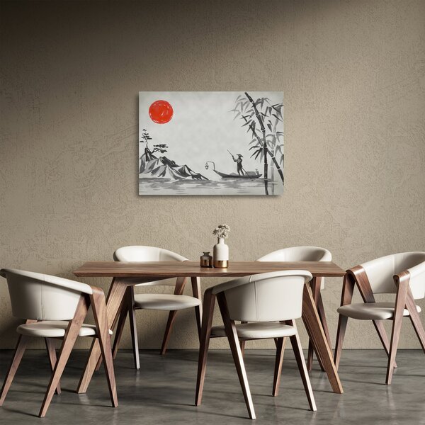 Sklenený obraz - Hora Fuji (70x50 cm)