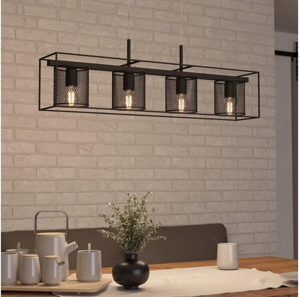Eglo 43773 - Luster na lanku CATTERICK 4xE27/40W/230V
