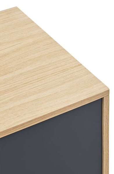 MUZZA Komoda okoy 180 x 81 cm antracit