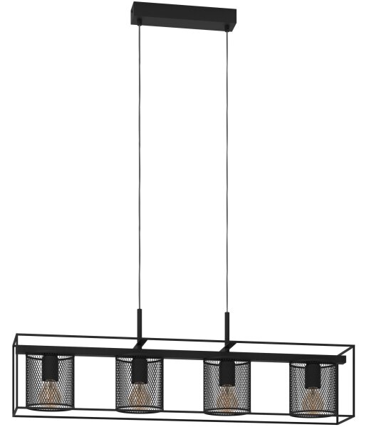 Eglo 43773 - Luster na lanku CATTERICK 4xE27/40W/230V