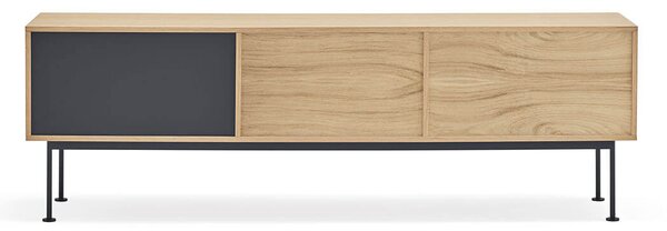 MUZZA TV stolík okoy 180 x 59 cm antracit