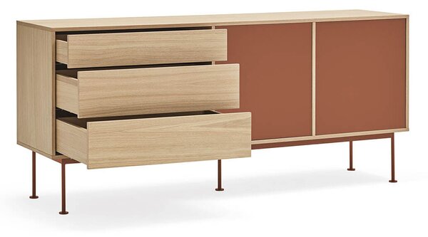 MUZZA Komoda okoy 180 x 81 cm oranžová