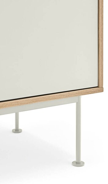 MUZZA Komoda okoy 180 x 81 cm krémová