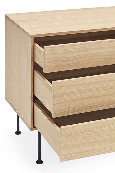 MUZZA Komoda okoy 180 x 81 cm antracit